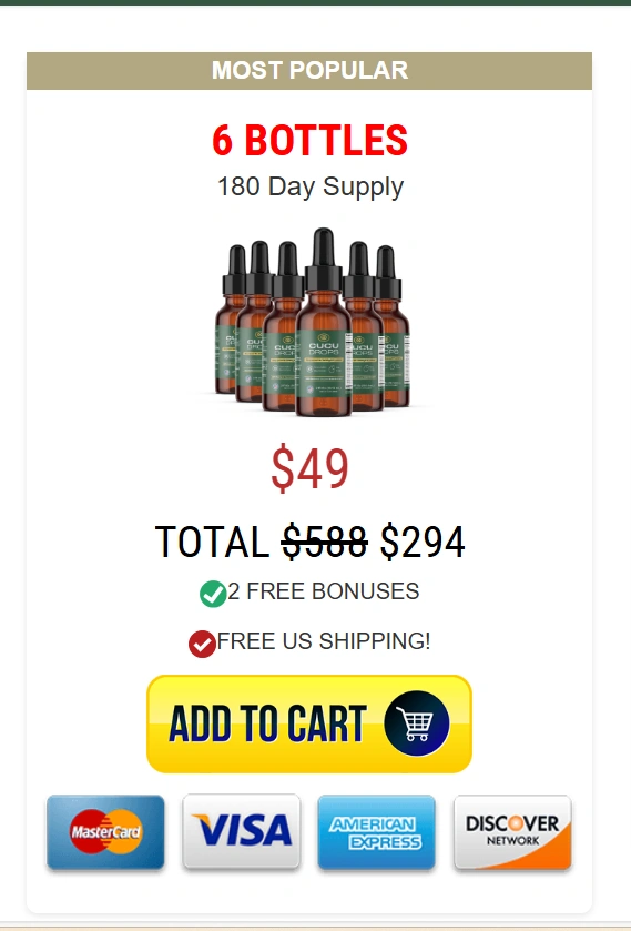 Cucu Drops- 6 Bottle